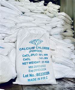 Calcium Chloride, CaCl2 94-96% (Trung Quốc)